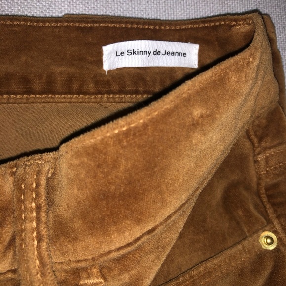 ‼️SOLD‼️ Frame | Le Velveteen Camel Skinny Pants Size: 24 NWT - Picture 8 of 15